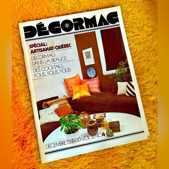 70s Vintage Home Decor “DÉCORMAG” Magazine Book - Picture 1 of 4